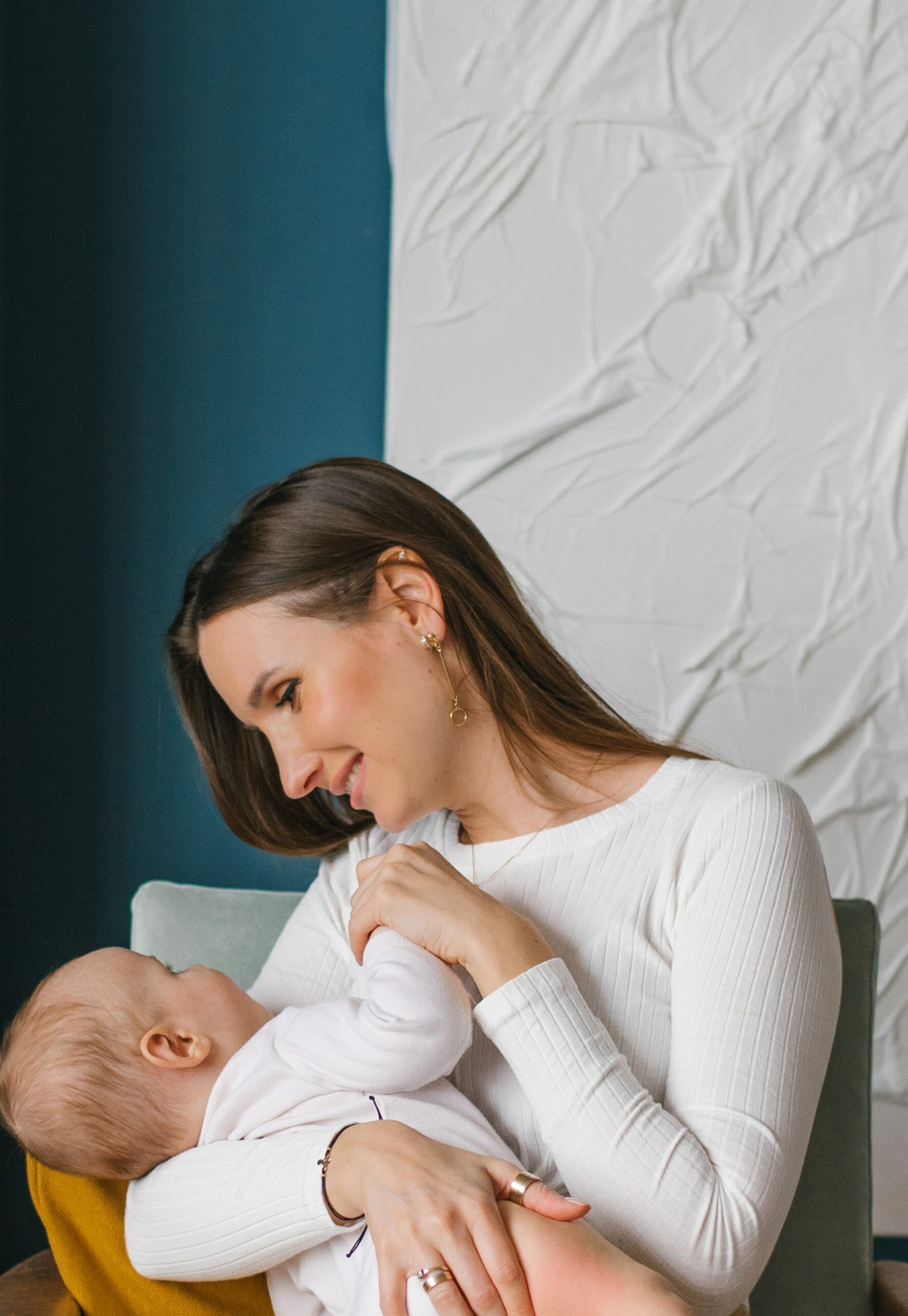 Photo of woman with her baby